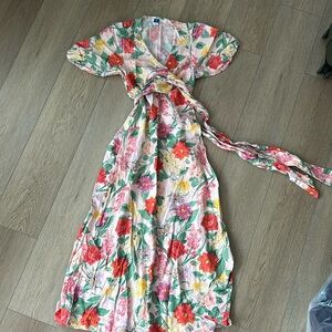 Old navy floral wrap dress XS